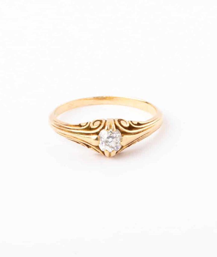 Caillou Paris - Bague solitaire Art nouveau Lovis