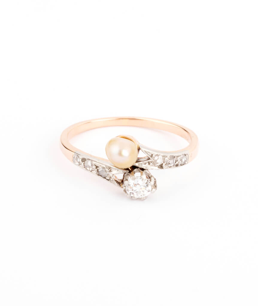 Bague ancienne toi et moi Wissal