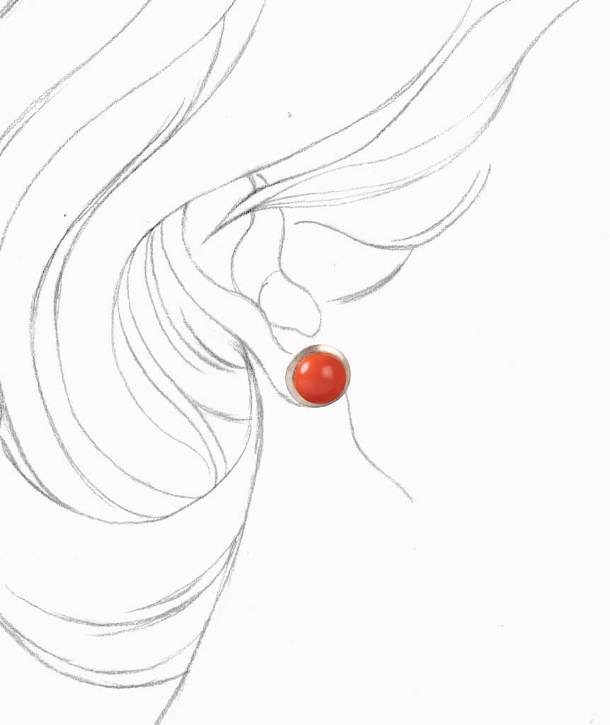 Caillou Paris - Boucles d oreilles anciennes Cora porter