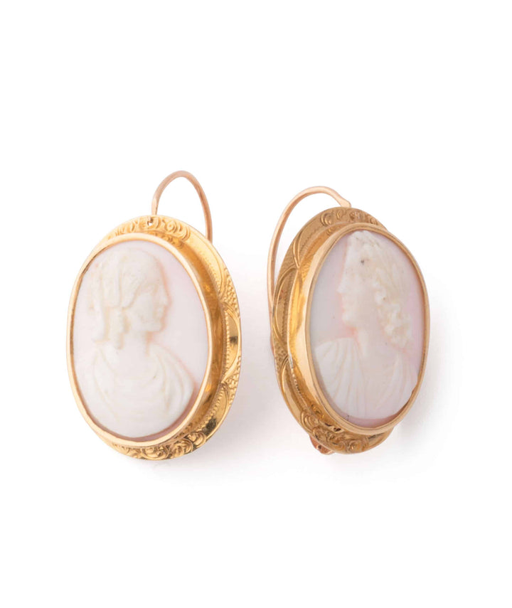 Caillou Paris Boucles Oreilles Anciennes Camee Corail Duy Profil
