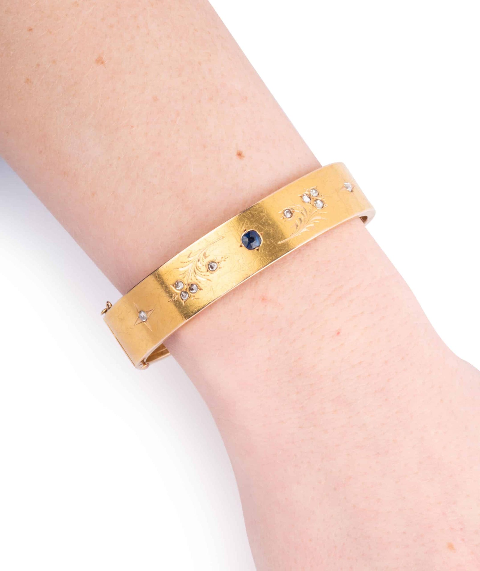 Caillou Paris Bracelet Napoleon Iii Saphir Et Diamants Lynah Porter