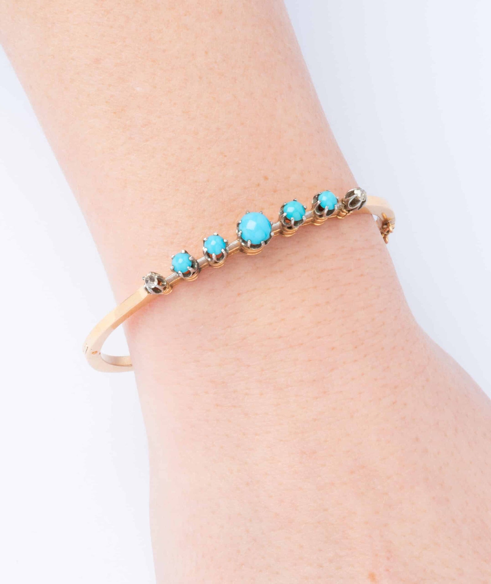 Caillou Paris Bracelet Ancien Turquoises Fania Porter