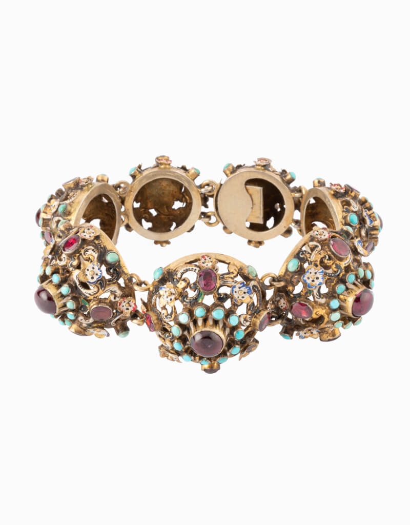 Caillou Paris - Bracelet ancien vermeil Kaoru face