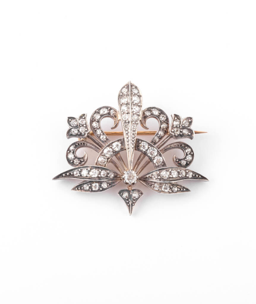 Caillou Paris - Broche Art nouveau diamant Merryl