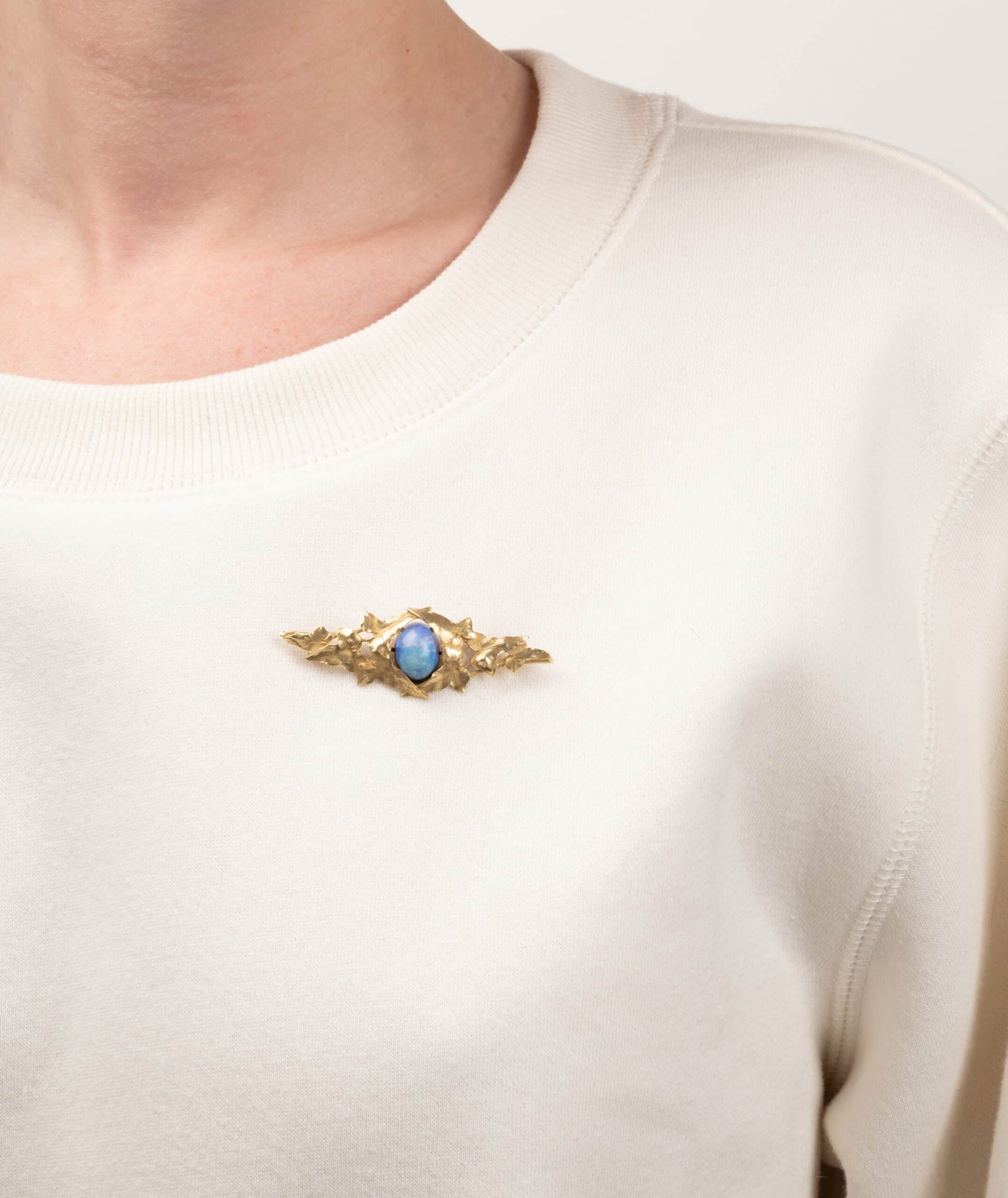 Caillou Paris Broche Art Nouveau Opale Signee Miault Dina Porter