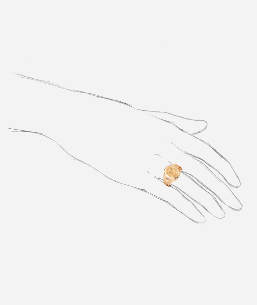 Caillou Paris - Chevaliere homme ancienne Oumar porter