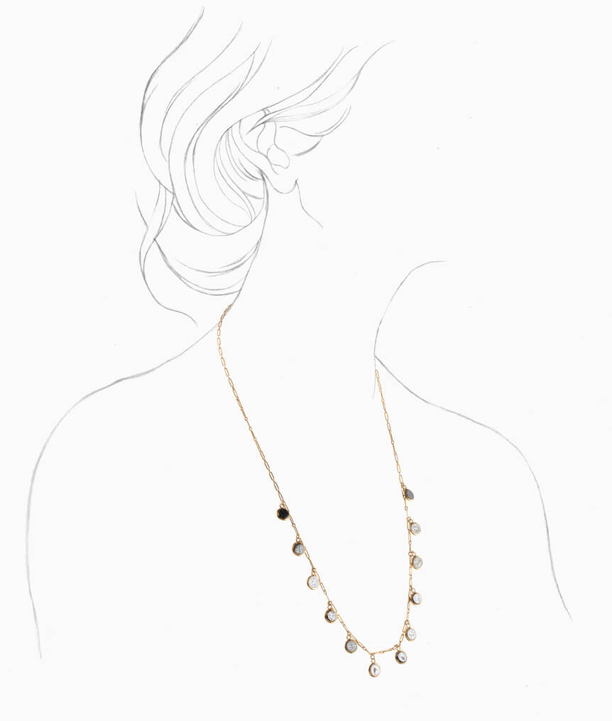 Caillou Paris - Collier ancien Hadour porter