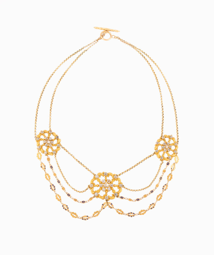 Caillou Paris - Collier ancien or Kira