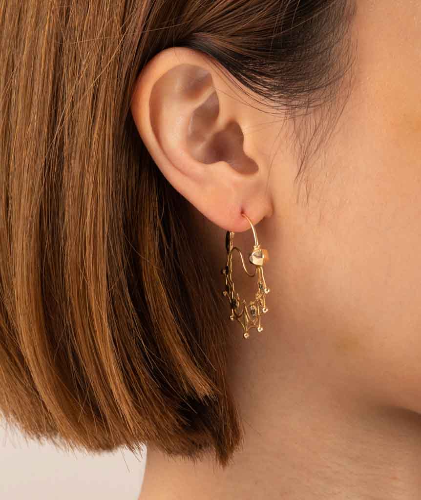 Caillou Paris Creoles Savoyardes Anciennes Or Bila Porter