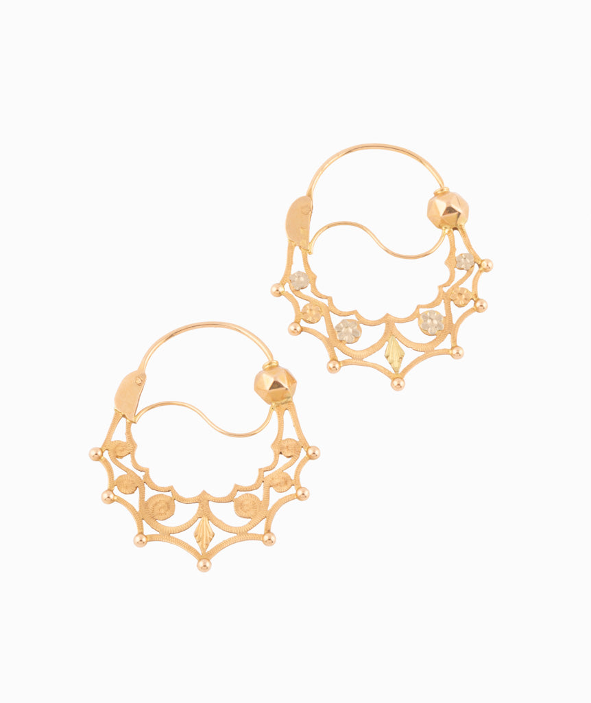 Caillou Paris Creoles Savoyardes Anciennes Or Bila