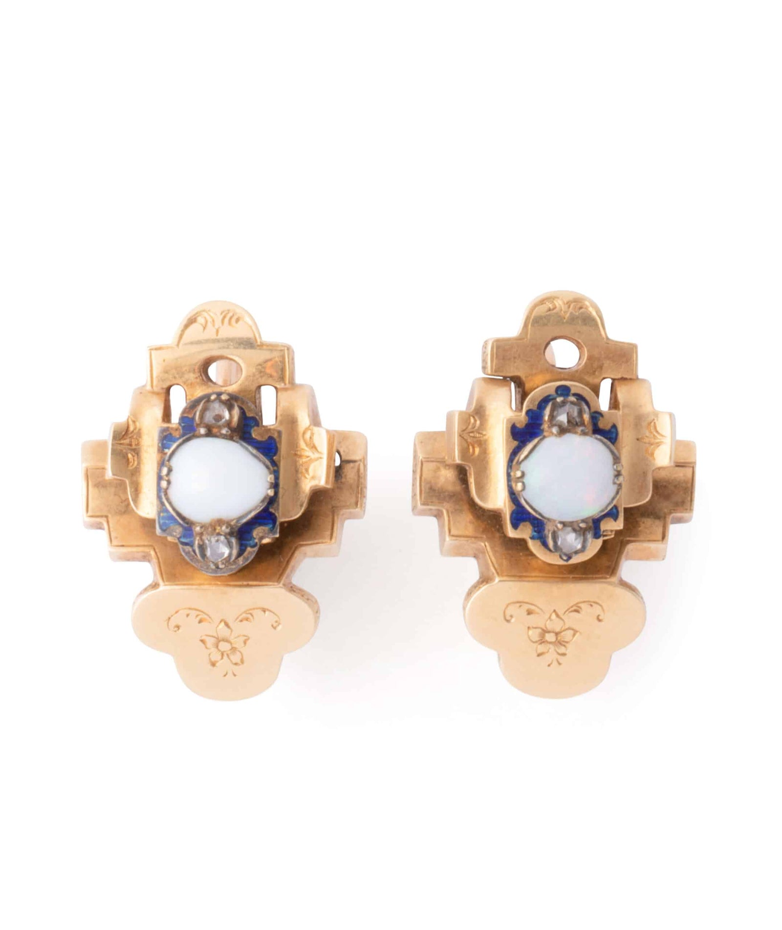 Caillou Paris Dormeuses Anciennes Opale Freyia