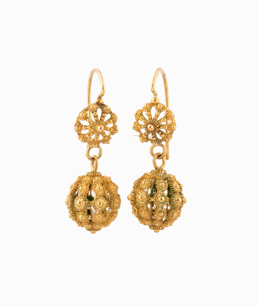 Caillou Paris Dormeuses Anciennes Or %22gence%22