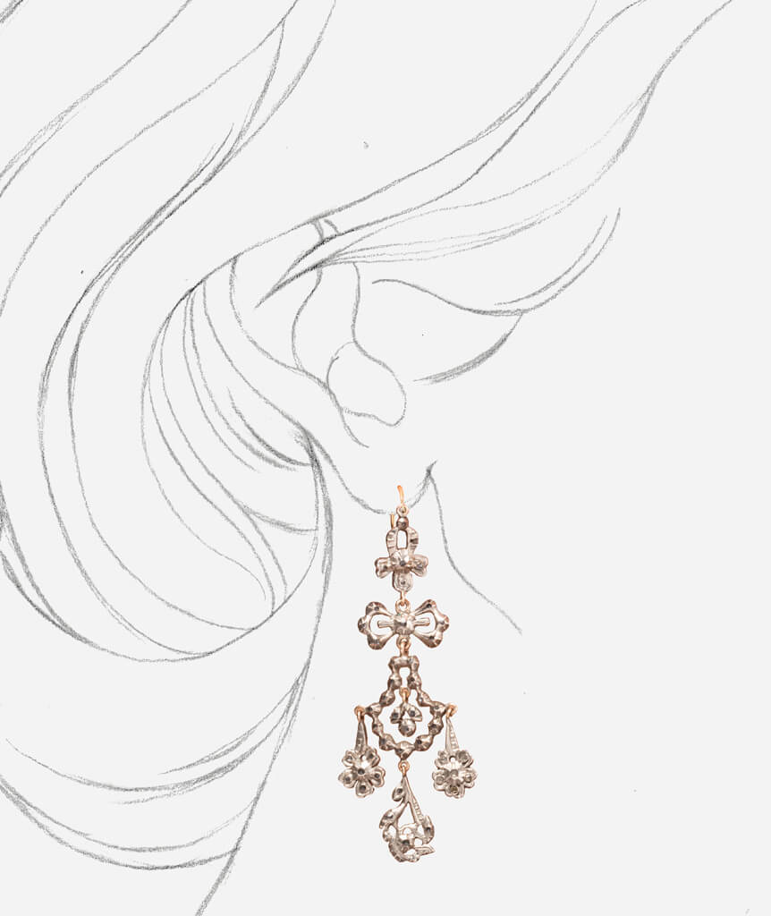 Caillou Paris - Girandoles anciennes Marci porter