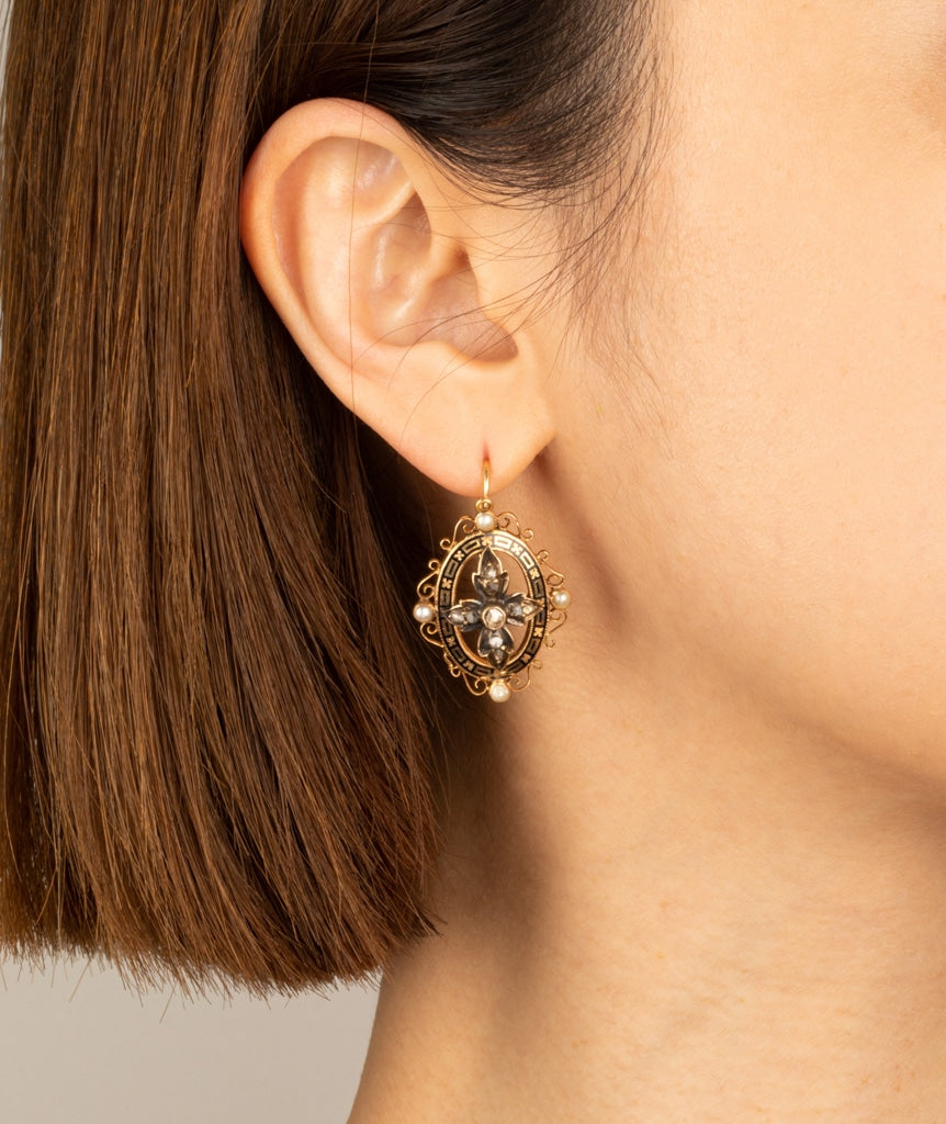 Caillou Paris Grandes Dormeuses Napoleon Iii Or %22marcella%22 Porter