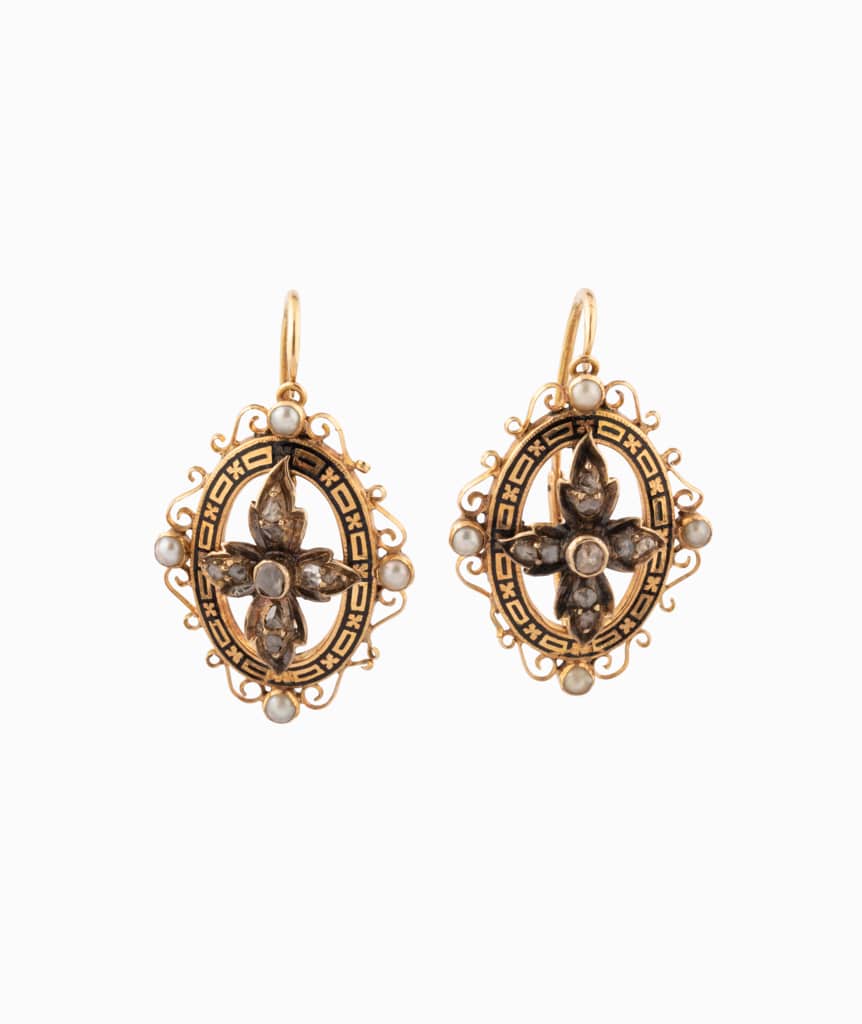 Caillou Paris Grandes Dormeuses Napoleon Iii Or %22marcella%22