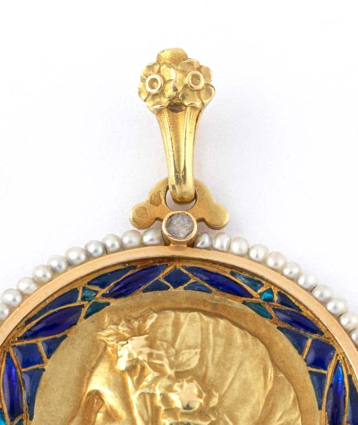 Caillou Paris - Médaille Art nouveau Uma beliere