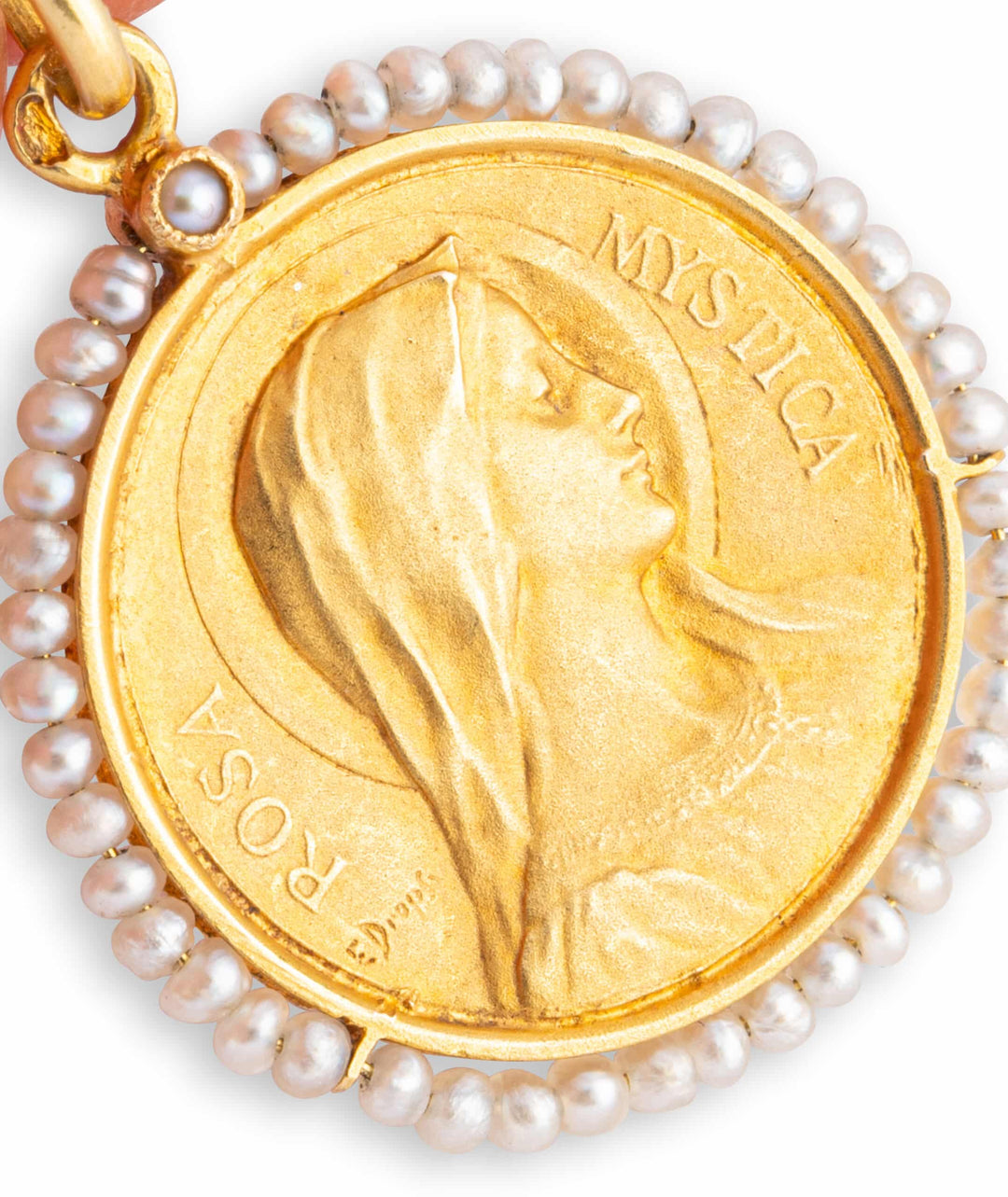 Caillou Paris Medaille Ancienne Liesa Gros Plan