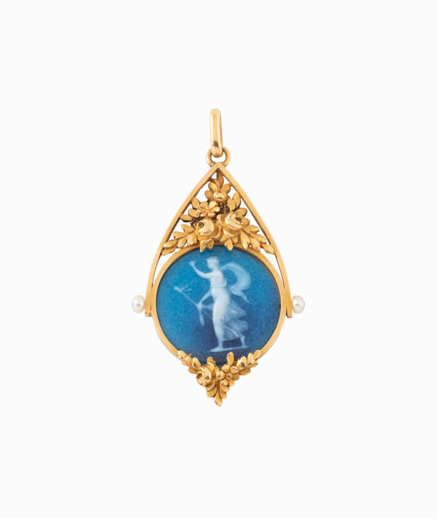 Caillou Paris - Medaille ancienne camee Hetal