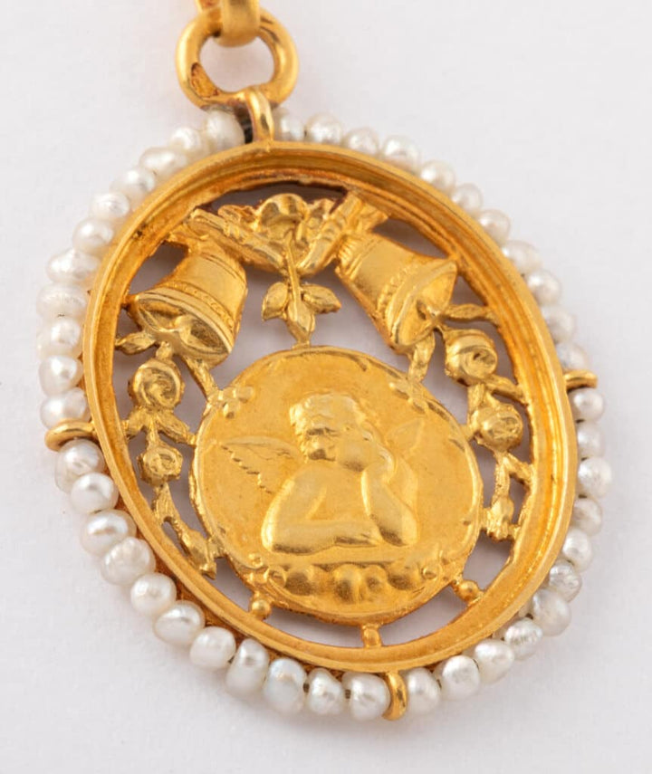 Caillou Paris - Medaille ancienne en or Priti detail
