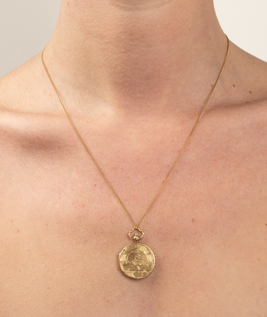 Caillou Paris Medaillon Porte Photo Napoleon Iii Or Kunal Porte