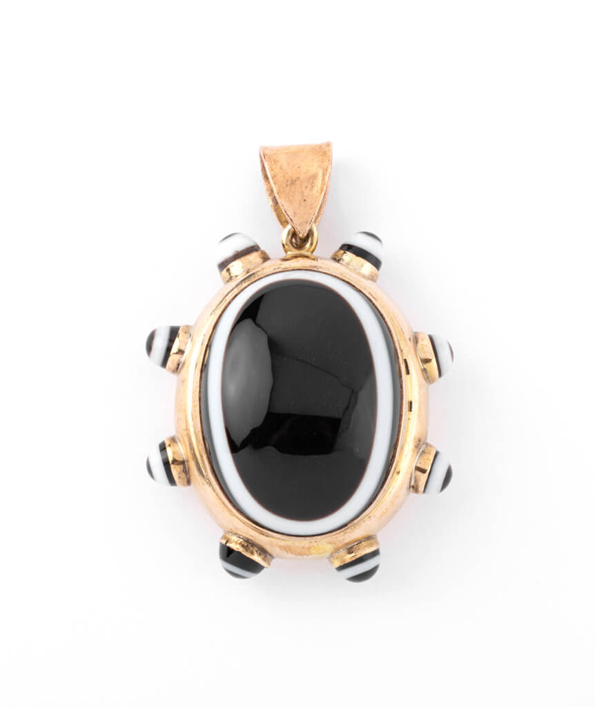 Caillou Paris - Pendentif ancien agate Ruvon