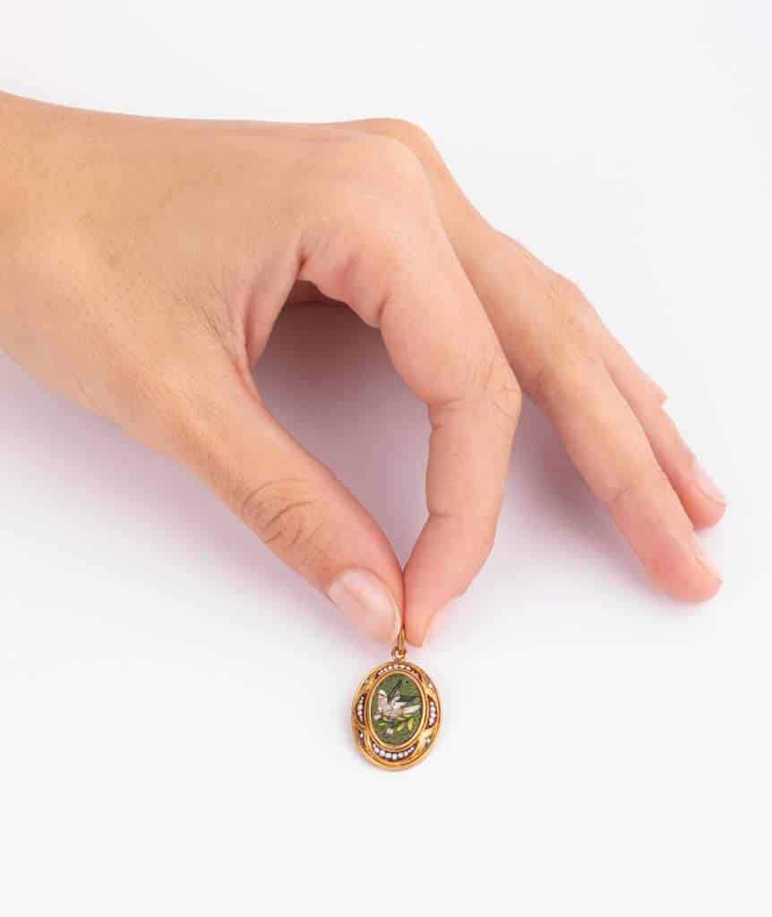 Caillou Paris Pendentif Ancien Argent Vermeille Petra Porter