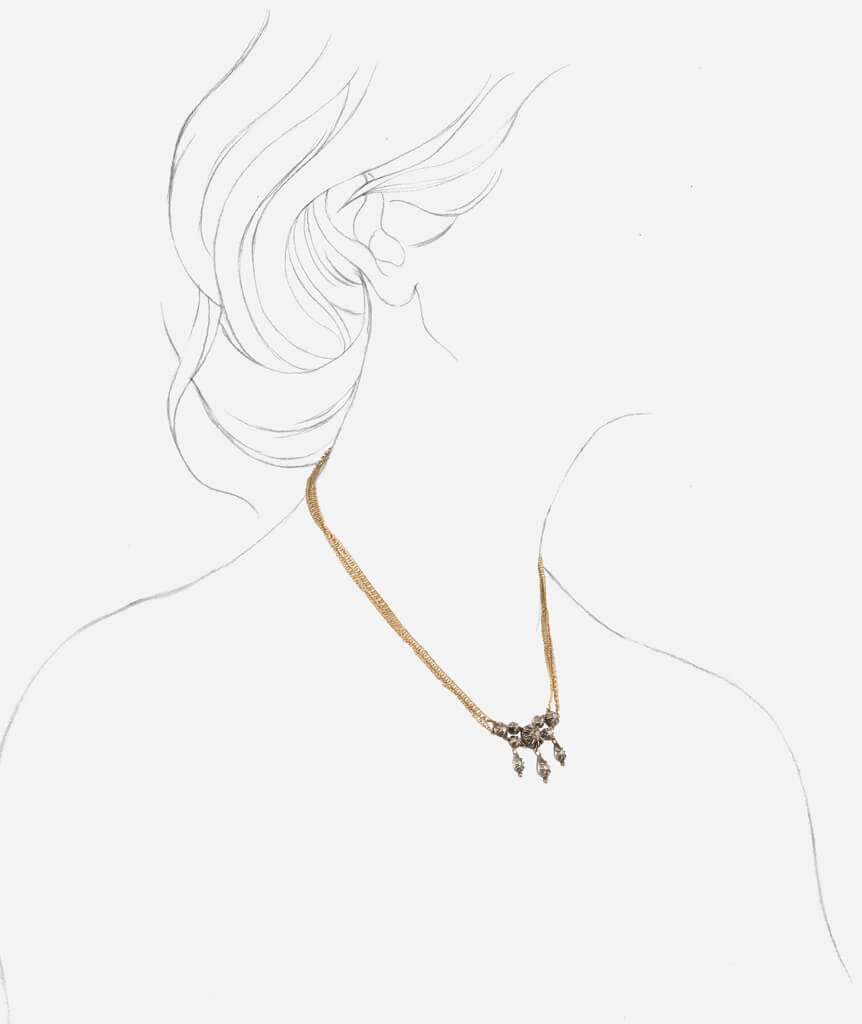 Collier Pansy porter