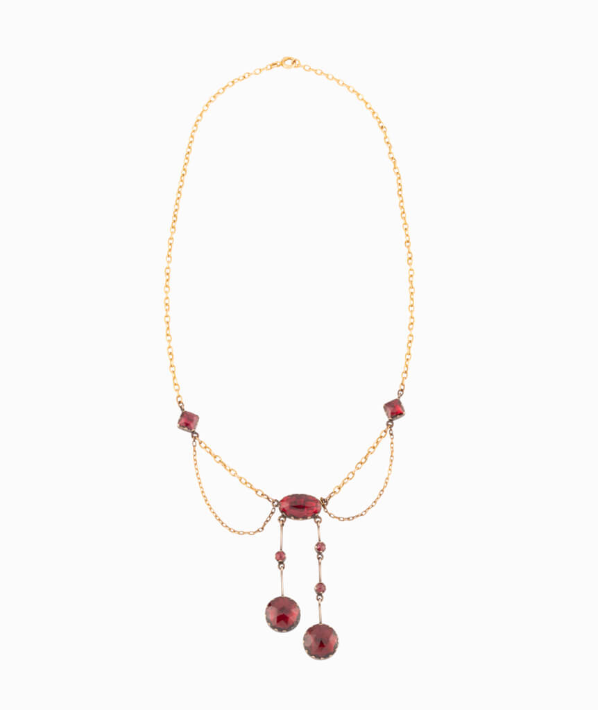 Collier ancien grenats de Perpignan Gaya